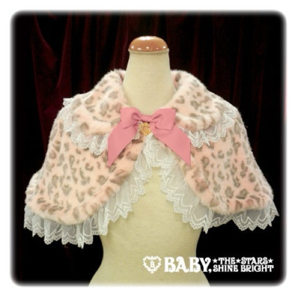 Baby the Stars Shine Bright BABY Leopard Cape in Pink